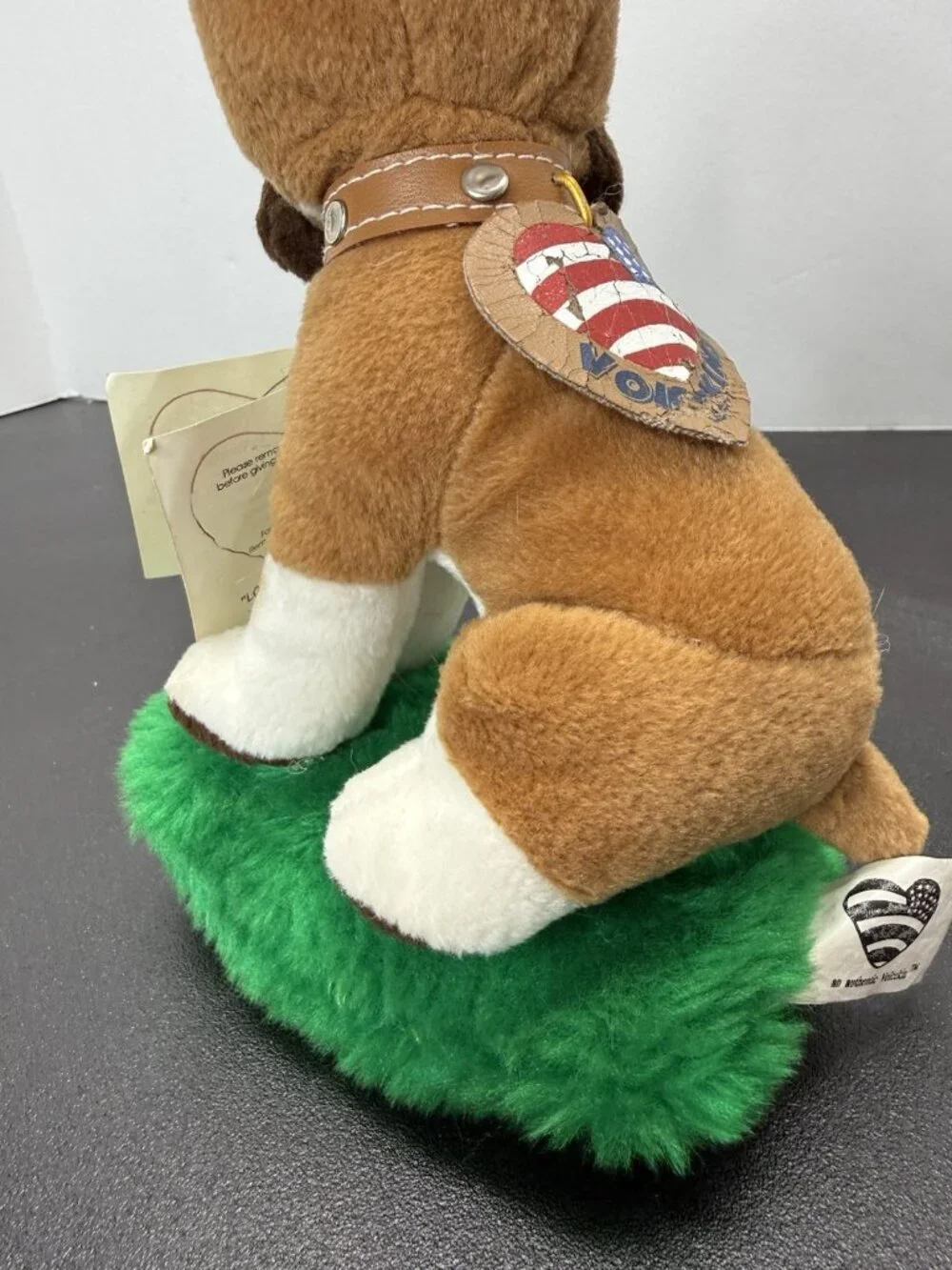 Vintage 2000 Voicekins Boxer Brown White Dog Stuffed Animal Plush Not Working